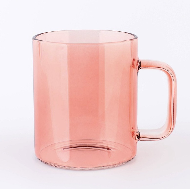 Parker Lane Glass Mug Pink