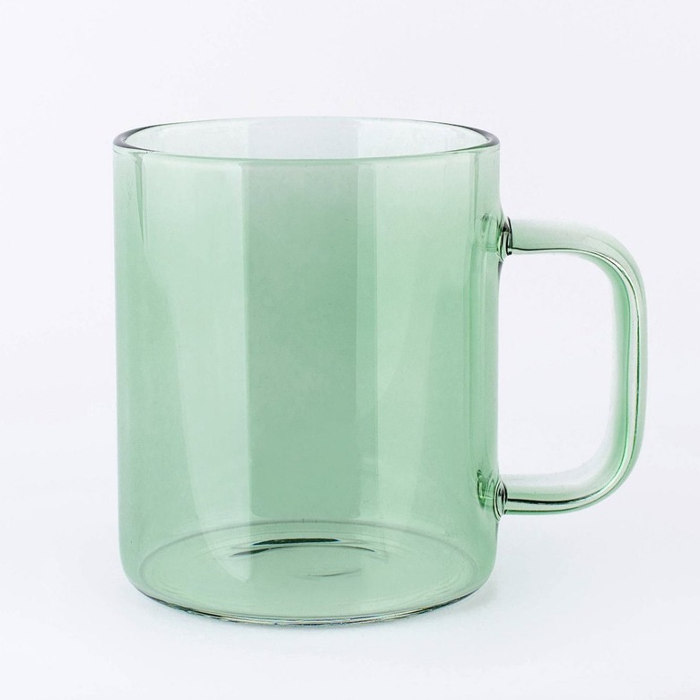 Parker Lane Glass Mug Green