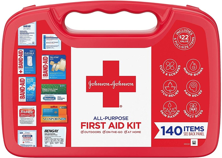 red first aid kit