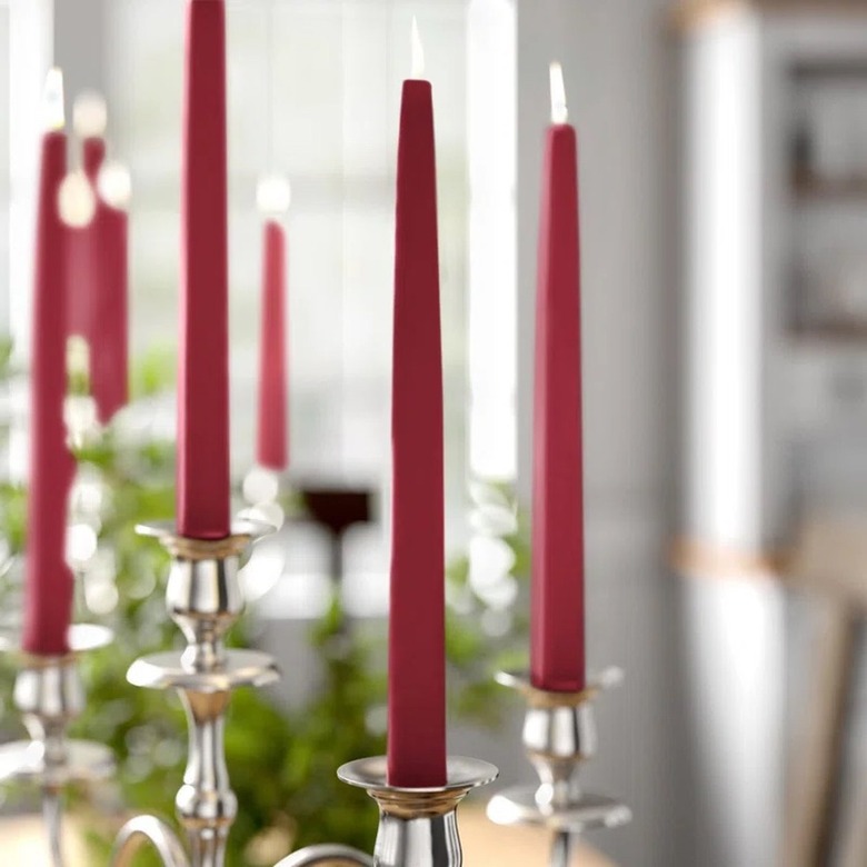 red taper candles