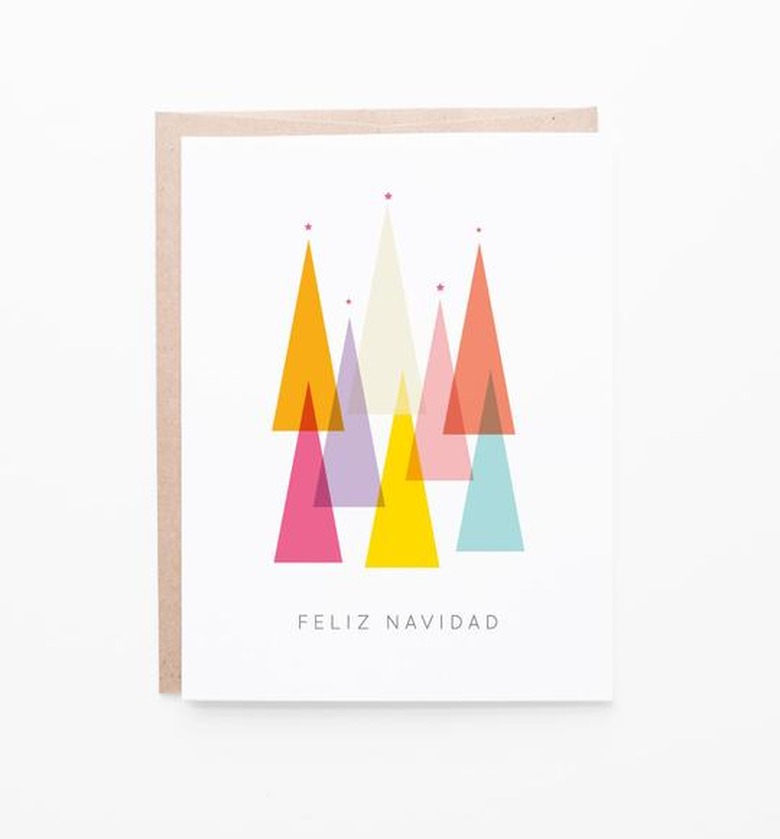 feliz navidad greeting card