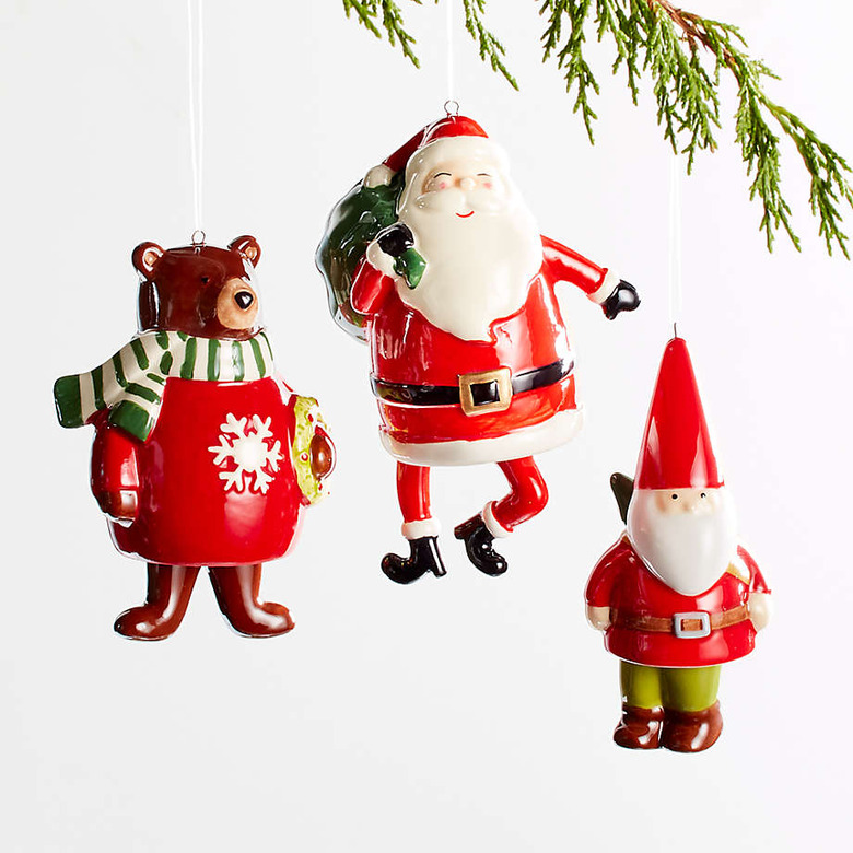 Crate and Barrel Ceramic Ornaments