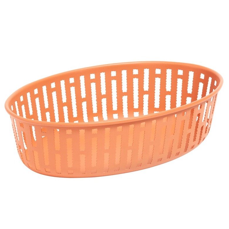 burnt orange food basket