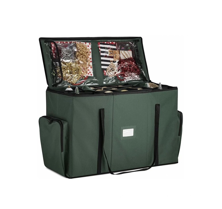 Green ornament storage