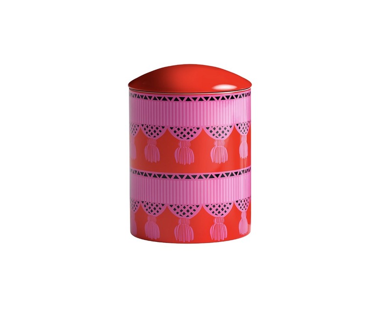 Kasbah red and pink candle