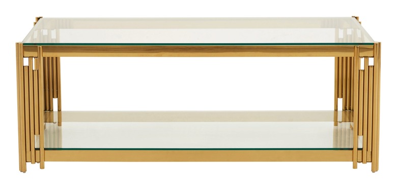 Hollywood Regency furniture with brass coffee table with brass detailing