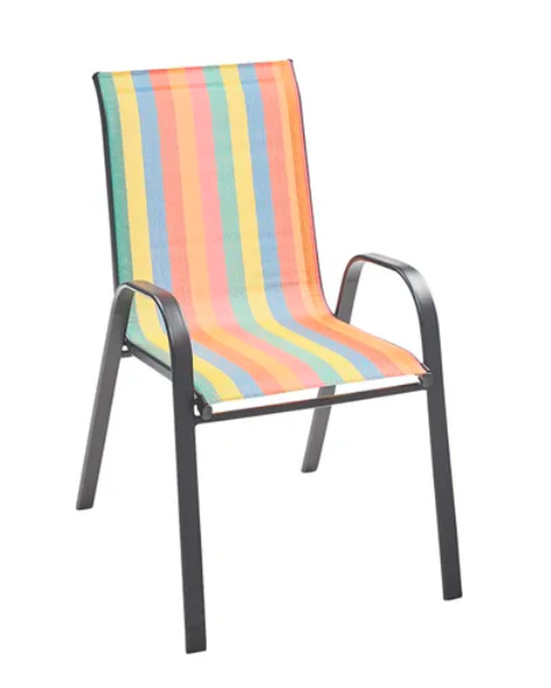 pier1 rainbow stripe chair