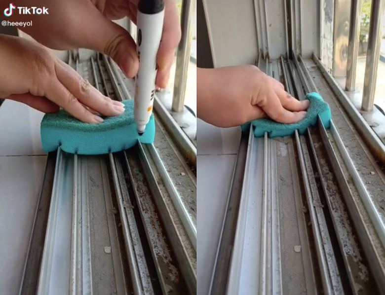 tiktok sponge cleaning hack