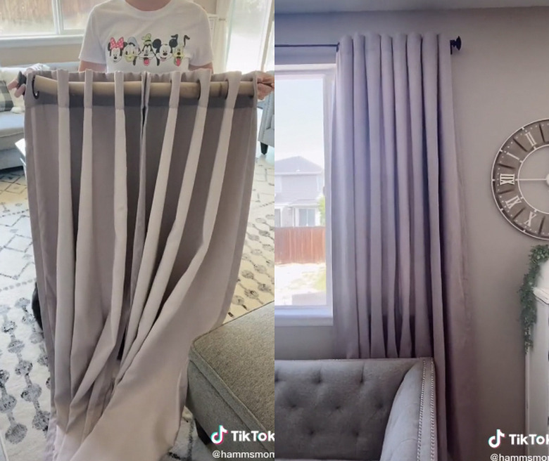tiktok curtain hack