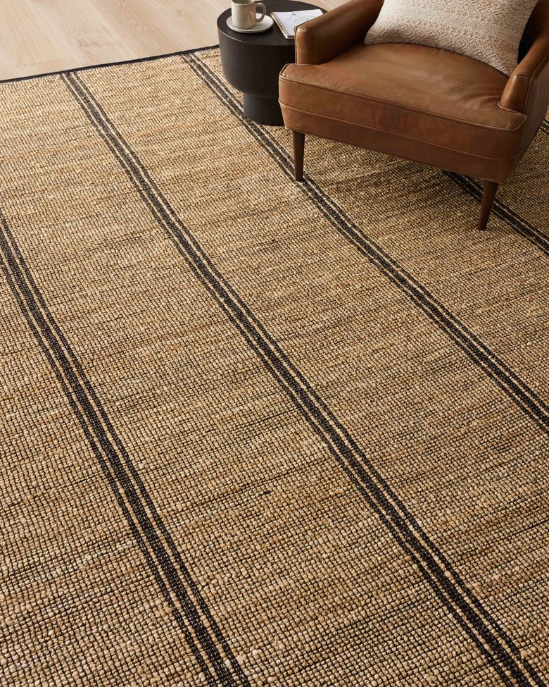 jute striped rug