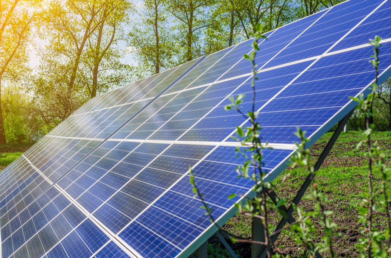 Solar panel produces green