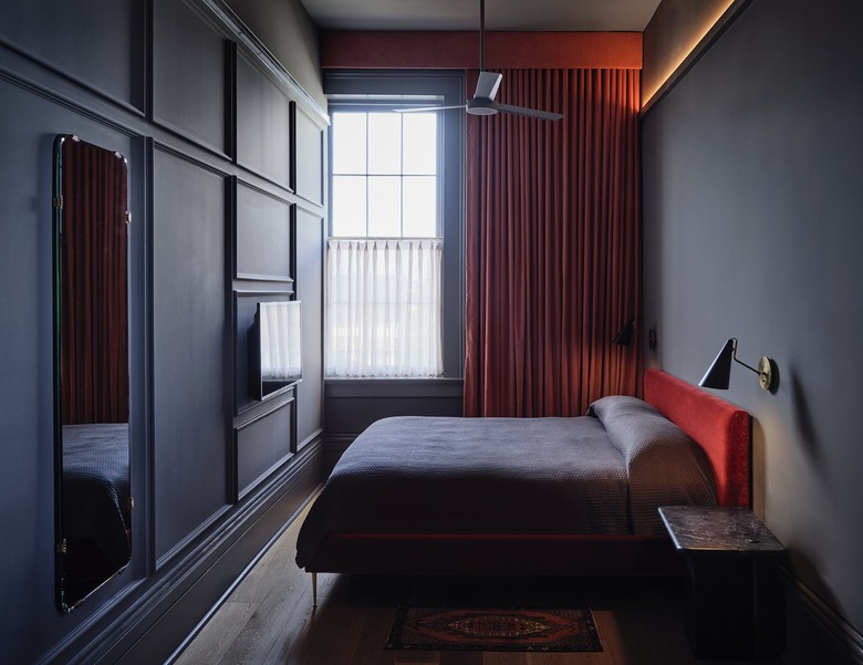 A guestroom at Hotel Saint Vincent.