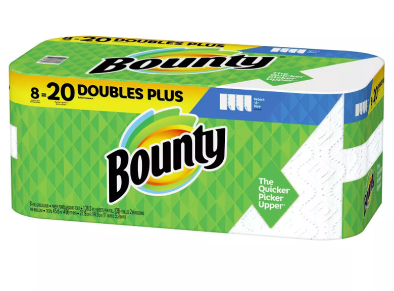 Bounty Select-A-Size Paper Towels White - 8 Doubles Plus Rolls = 20 Regular Rolls