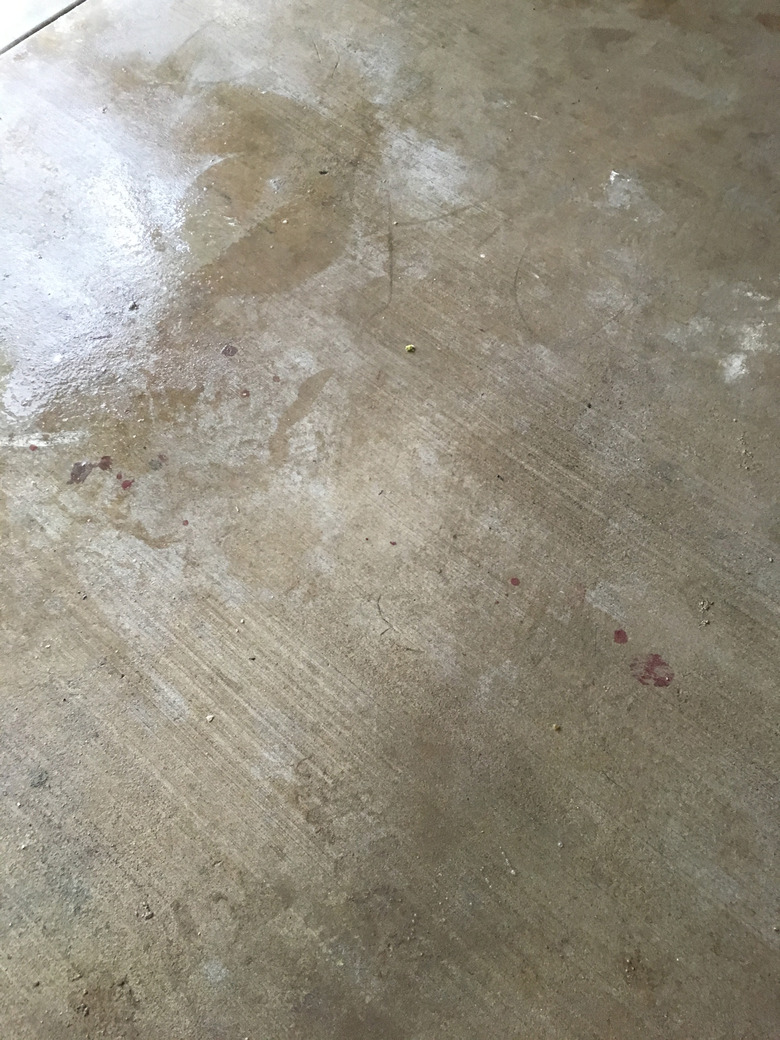 A clean concrete floor.
