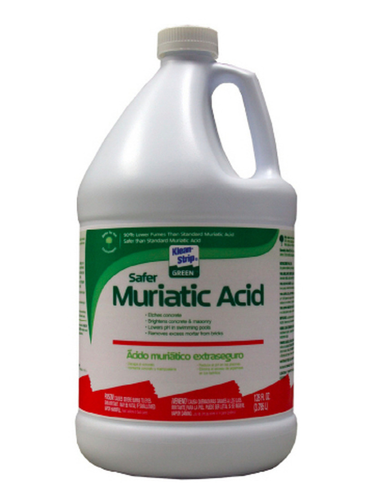 Bottle of muriatic acid.