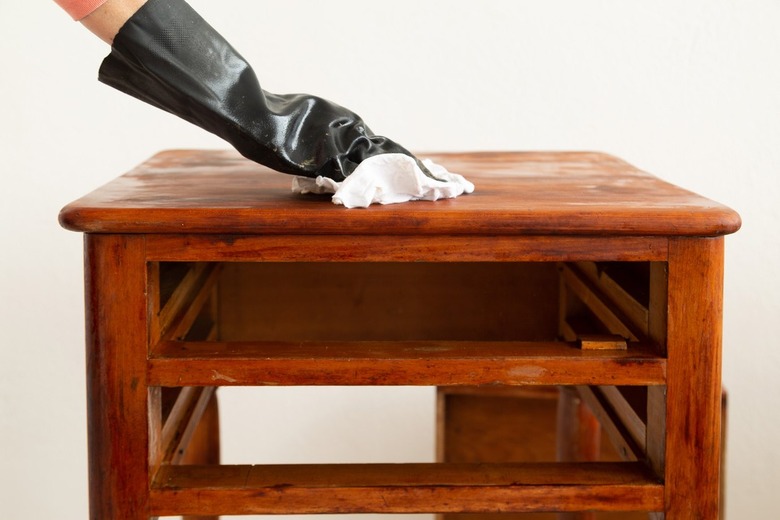 how to bleach wood furniture