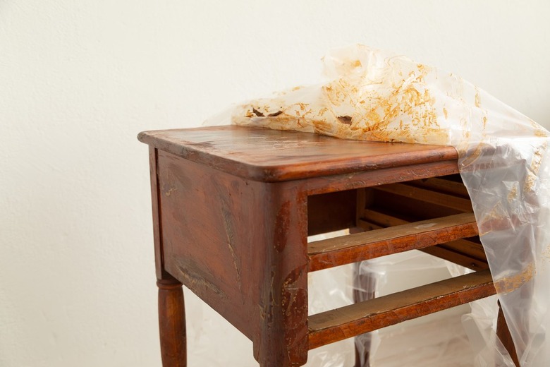 how to bleach wood furniture