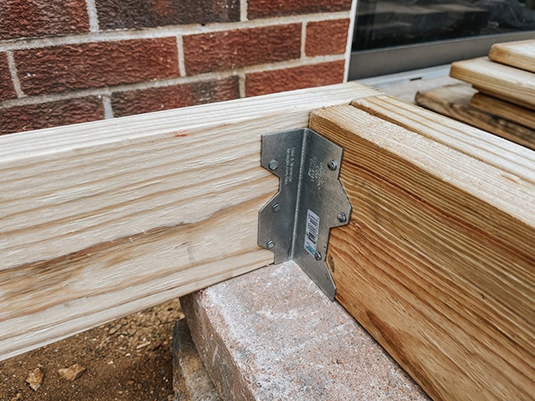 Attach corner braces for extra stability.