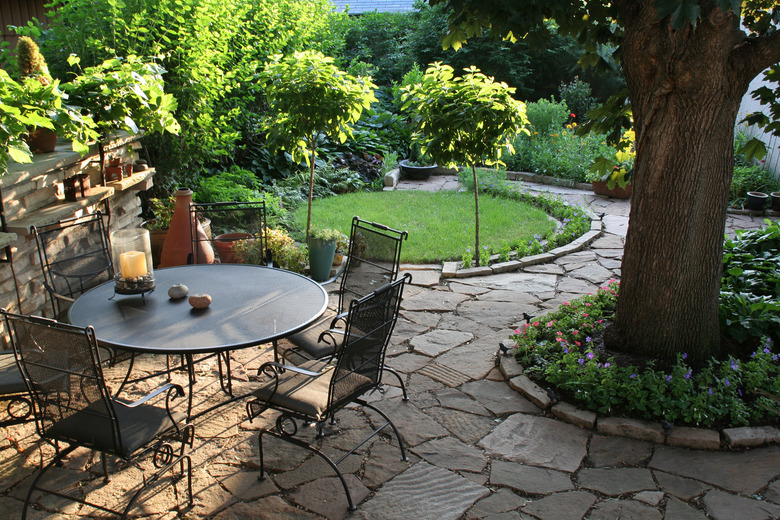 Landscaped Back Yard Patio