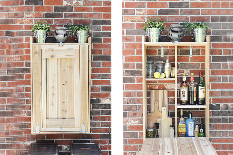 murphy var mounted on a brick wall outoors