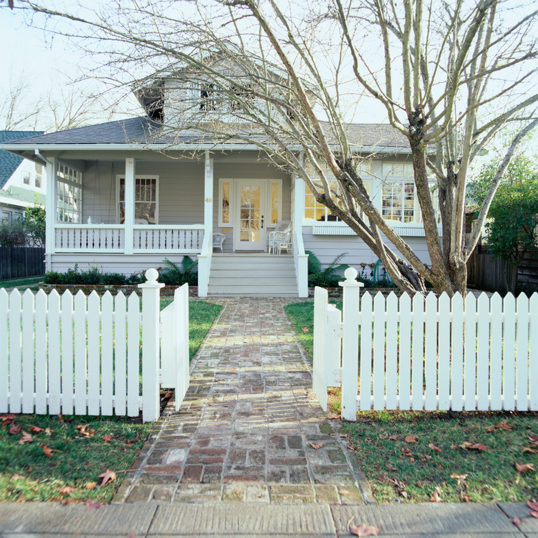 Open Gate in Front of a House