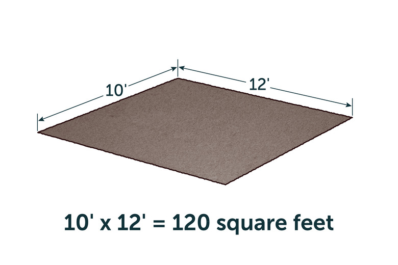 patio square foot area