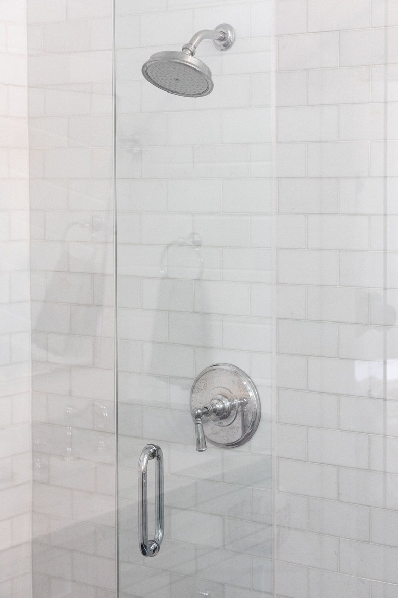 white subway tile