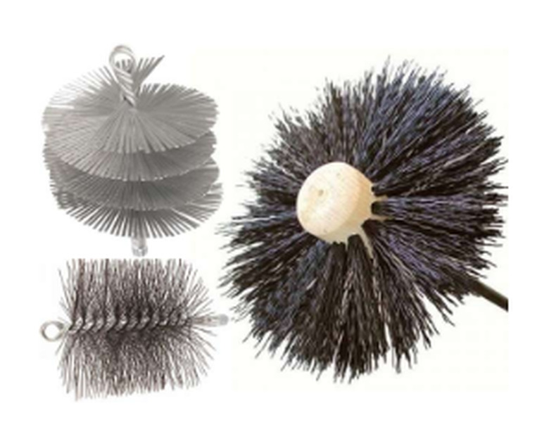 Chimney sweep brush.
