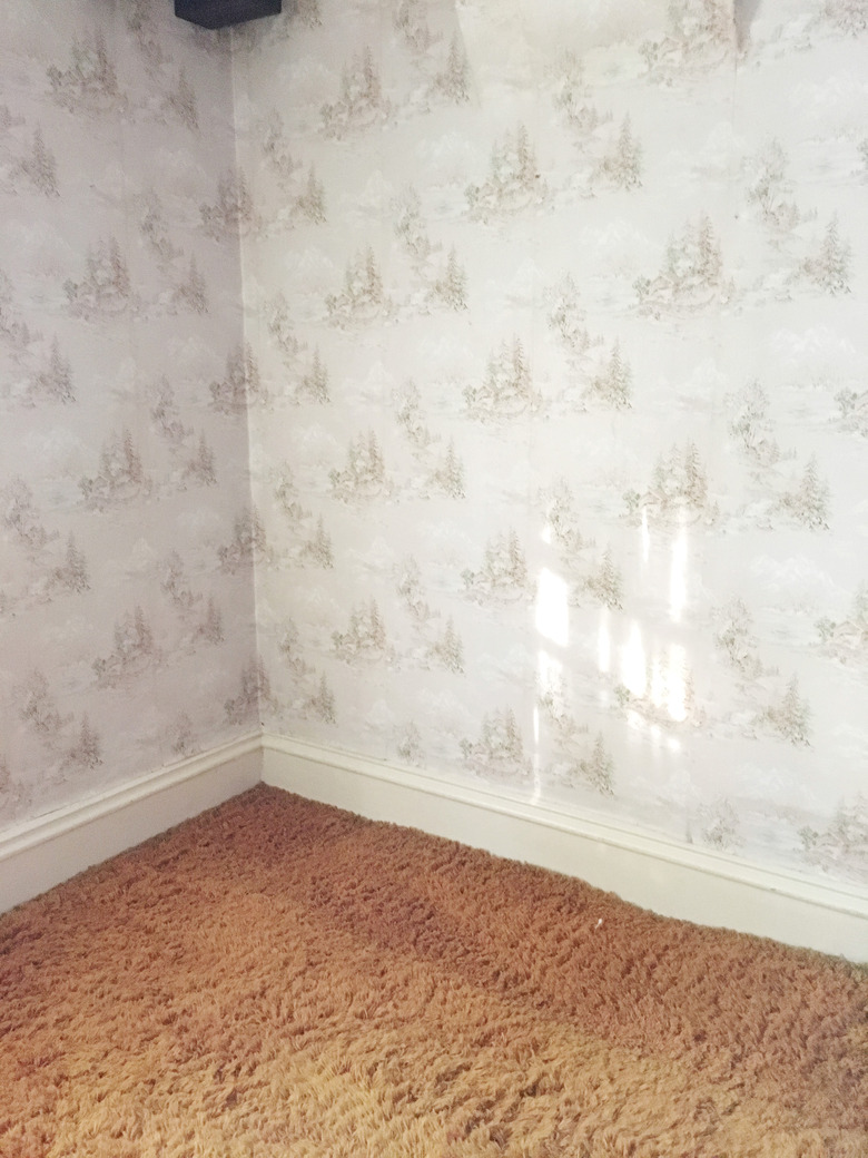 How to paint over wallpaper