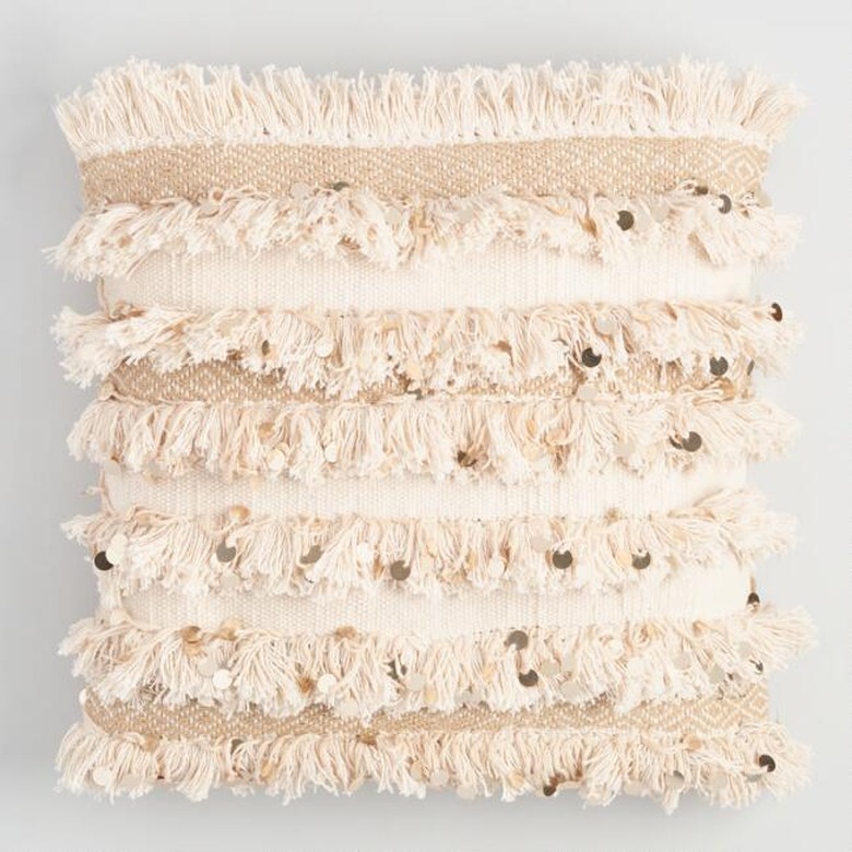 World Market Moroccan blanket pillow.