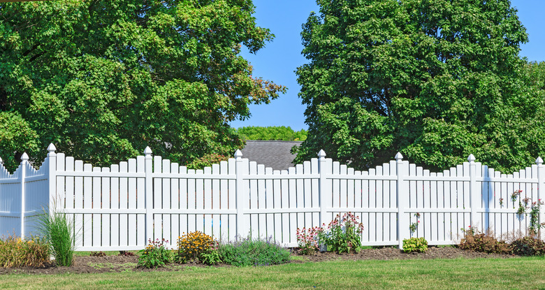 White Vinyl Fence