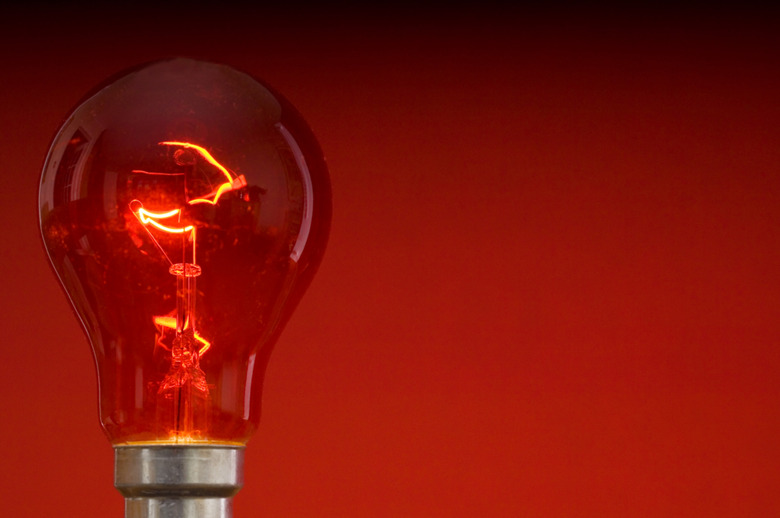 Red light bulb