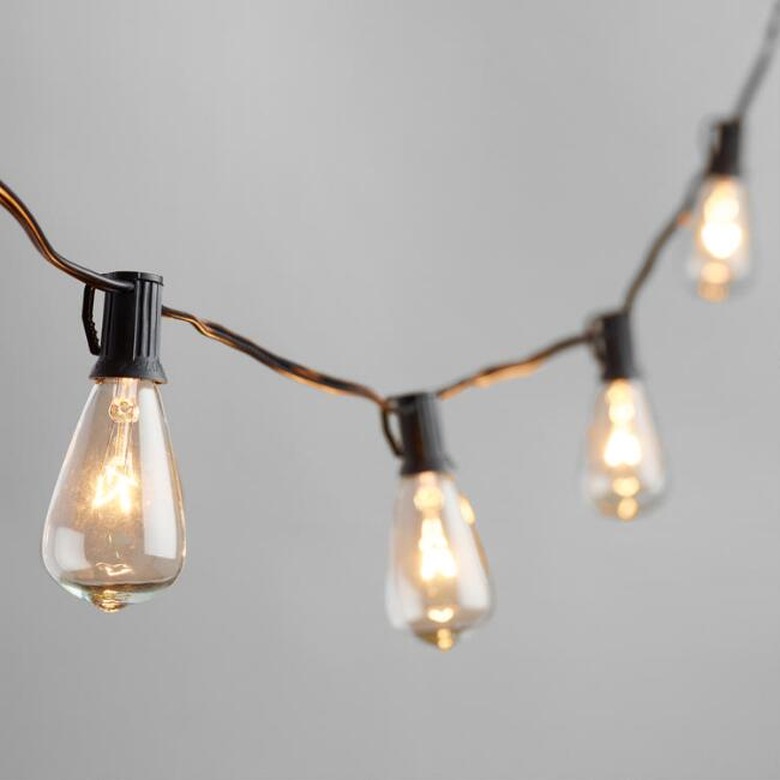 Edison bulb festoon lights