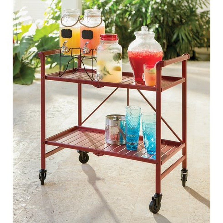 Outdoor bar cart