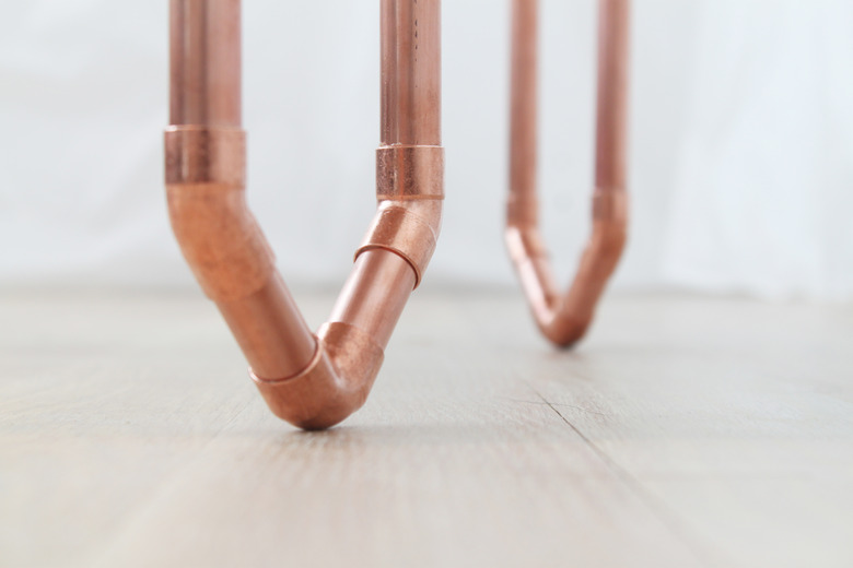 Detail of copper feet