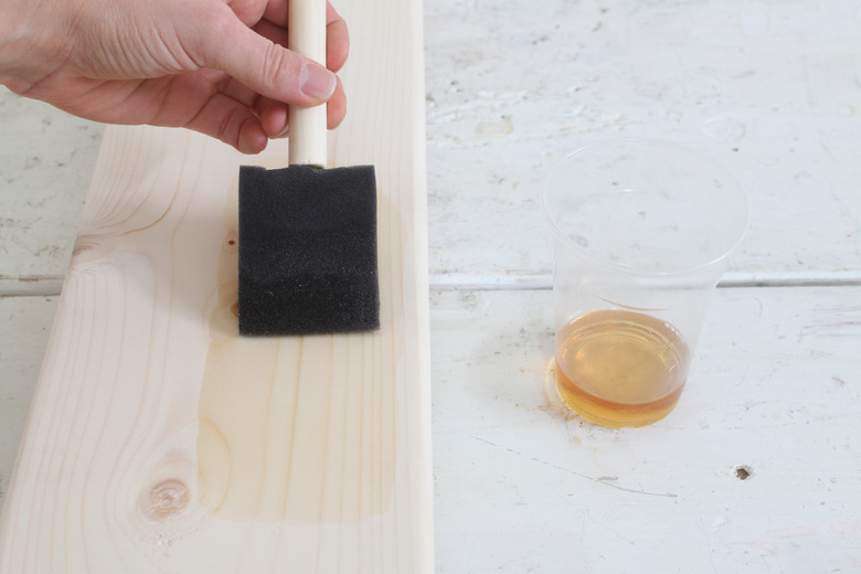 Applying Danish oil