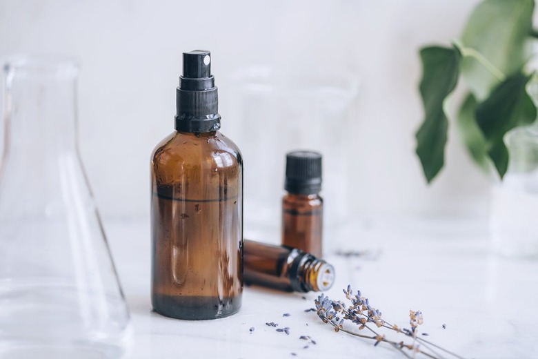 bottles of essential oil