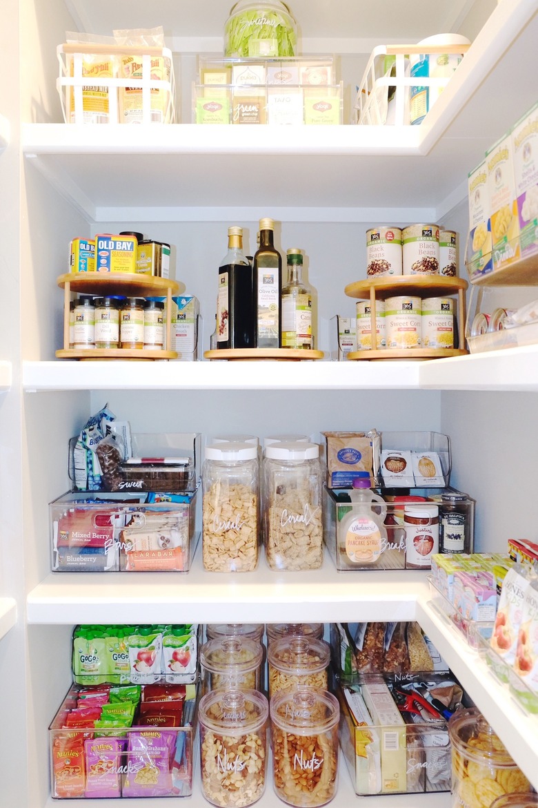 prioritized pantry shelf space
