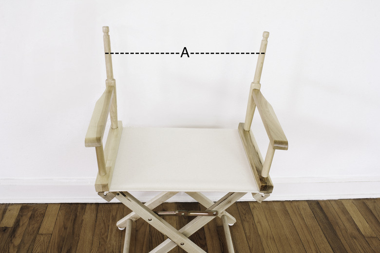 Measurement for chair back width