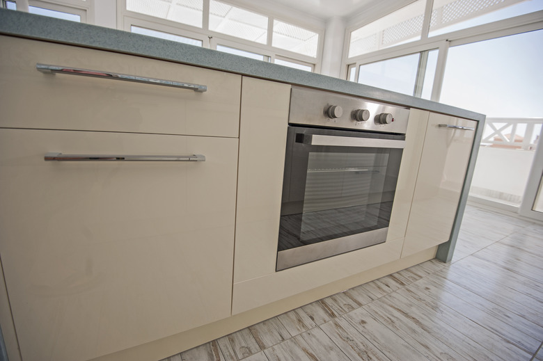 Modern kitchen in a luxury apartment