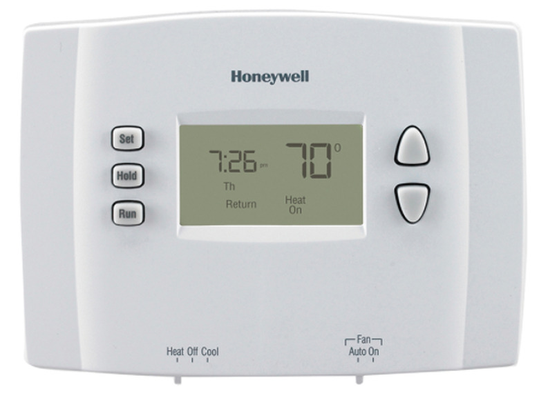 A programmable thermostat