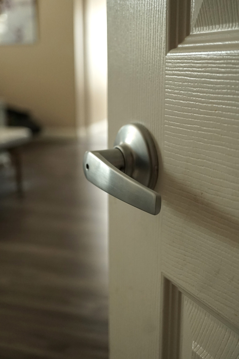 Room door handle.