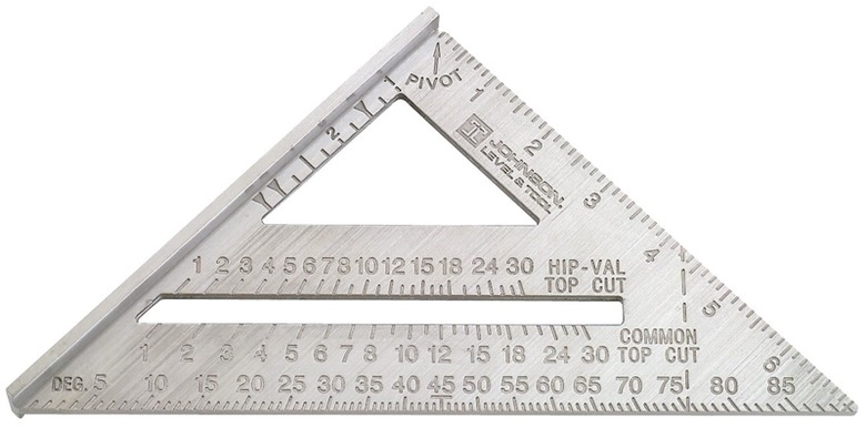 Speed square markings