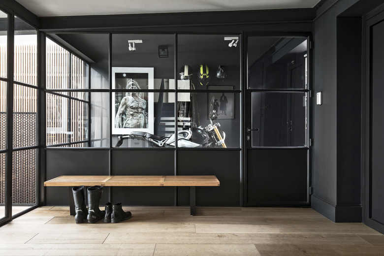 industrial style garage of Buster + Punch founder Massimo Minale