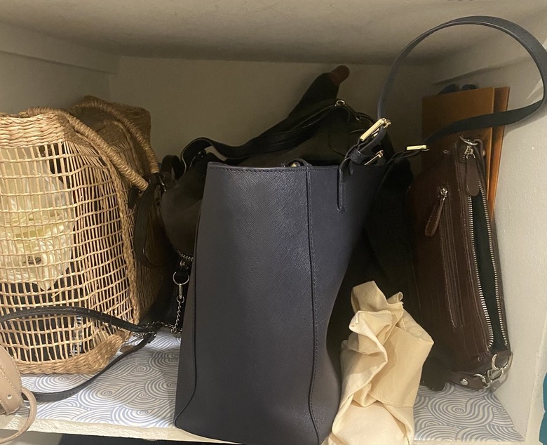 Handbags before Organizing