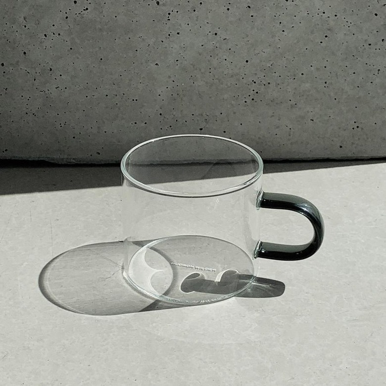 glass coffee mug