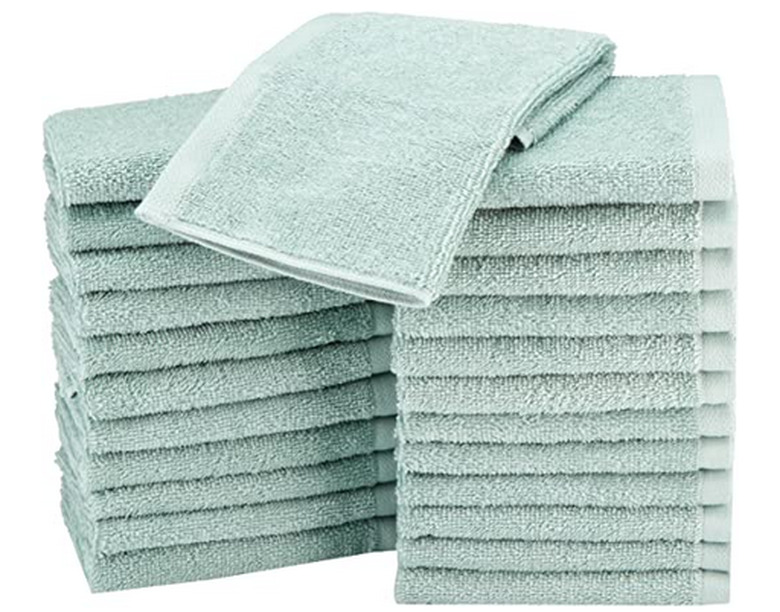 AmazonBasics Terry Cotton Washcloths