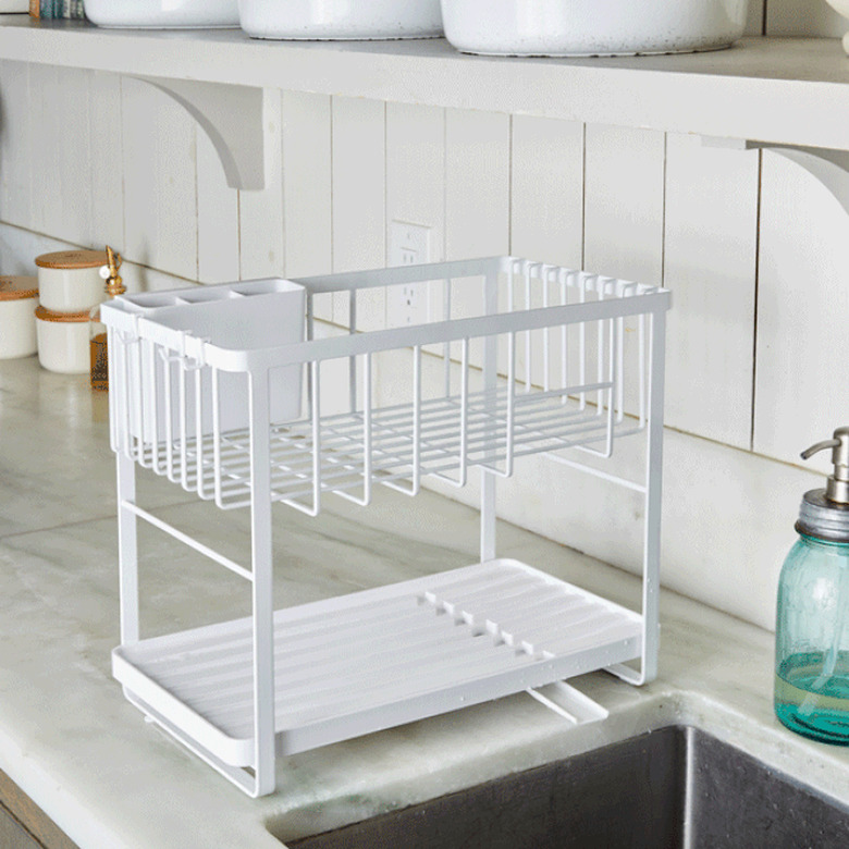 Yamazaki Home's double decker dish rack