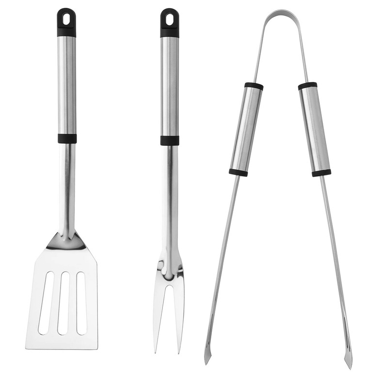 three barbecue tools - spatula