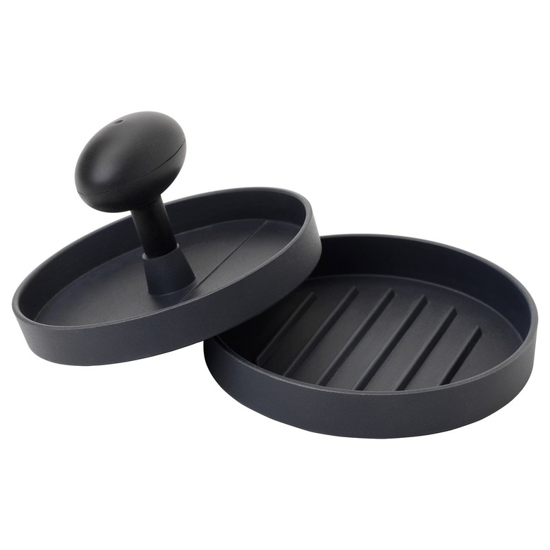 black hamburger press